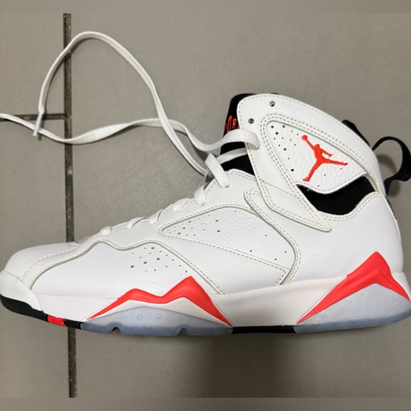 Air Jordan 7 Retro White Infrared Edition High Retro Sneakers Mens - Picture 4 of 10
